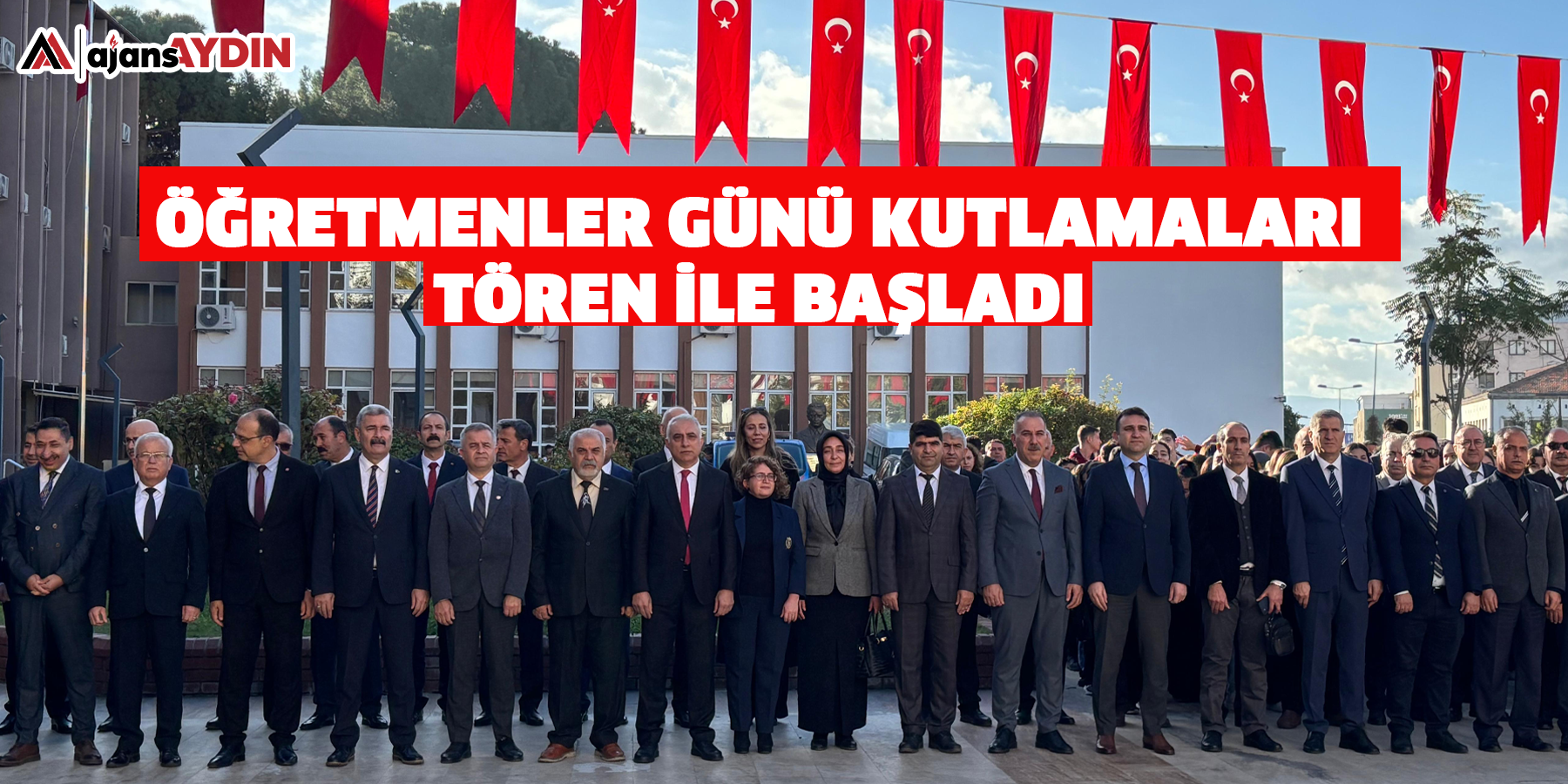 Öğretmenler günü kutlamaları Tören ile başladı