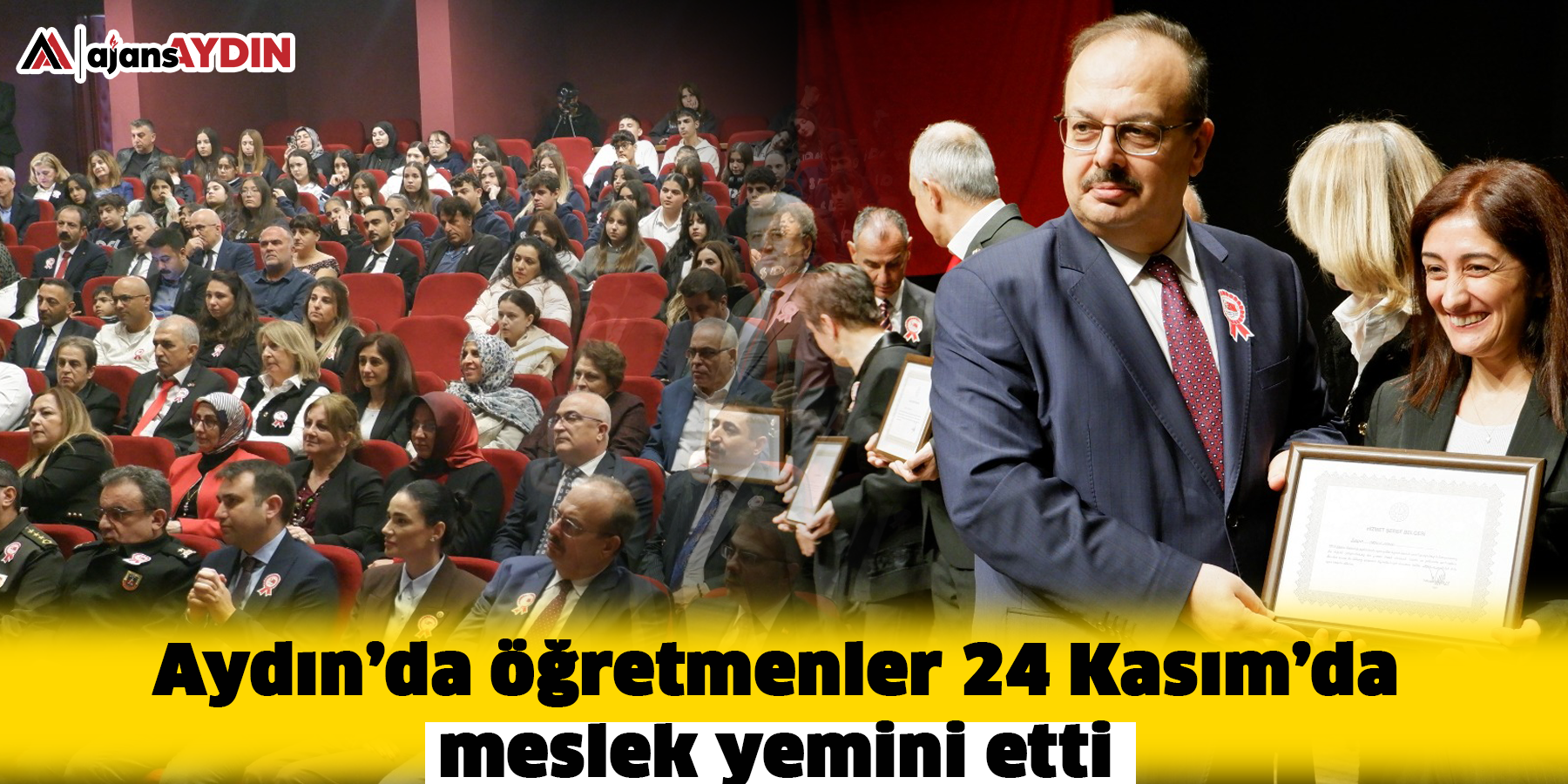 Aydın’da öğretmenler 24 Kasım’da meslek yemini etti