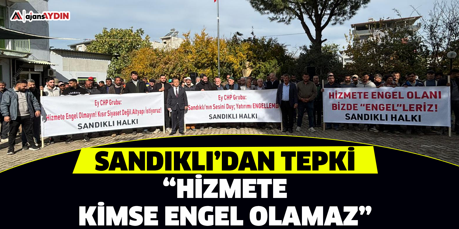 Sandıklı halkından tepki: “Hizmete kimse engel olamaz”