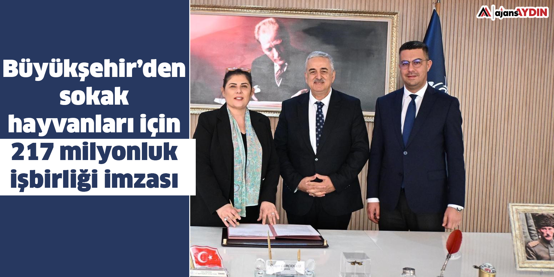 Büyükşehir'den sokak hayvanları için 217 milyonluk işbirliği imzası