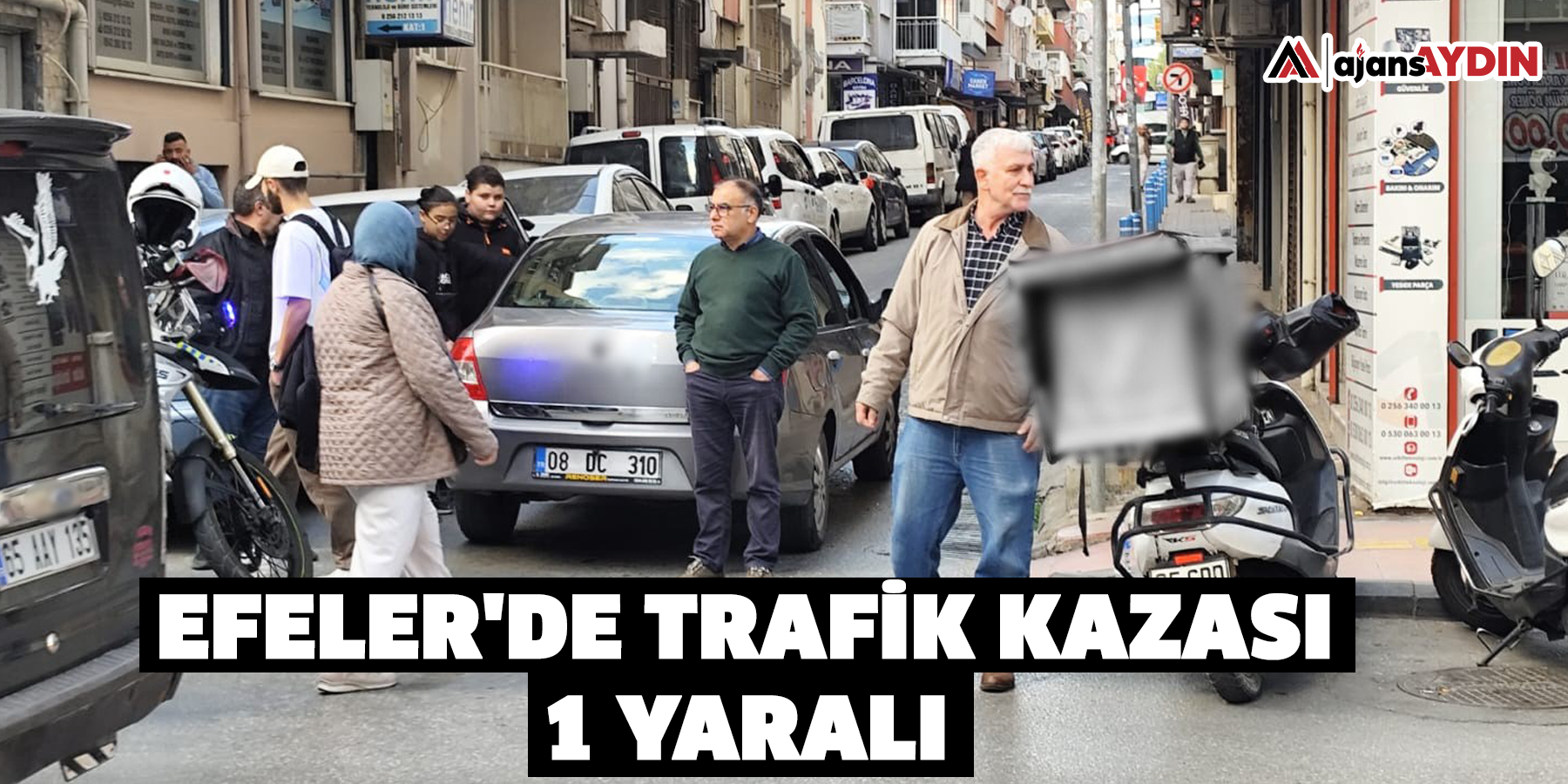 Efeler'de trafik kazası: 1 yaralı