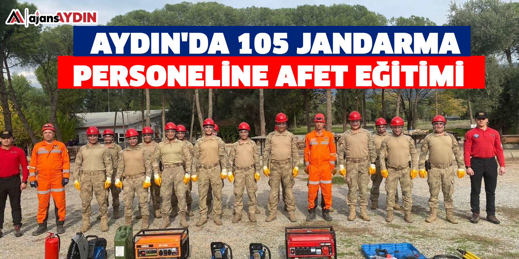 Aydın'da 105 jandarma personeline afet eğitimi