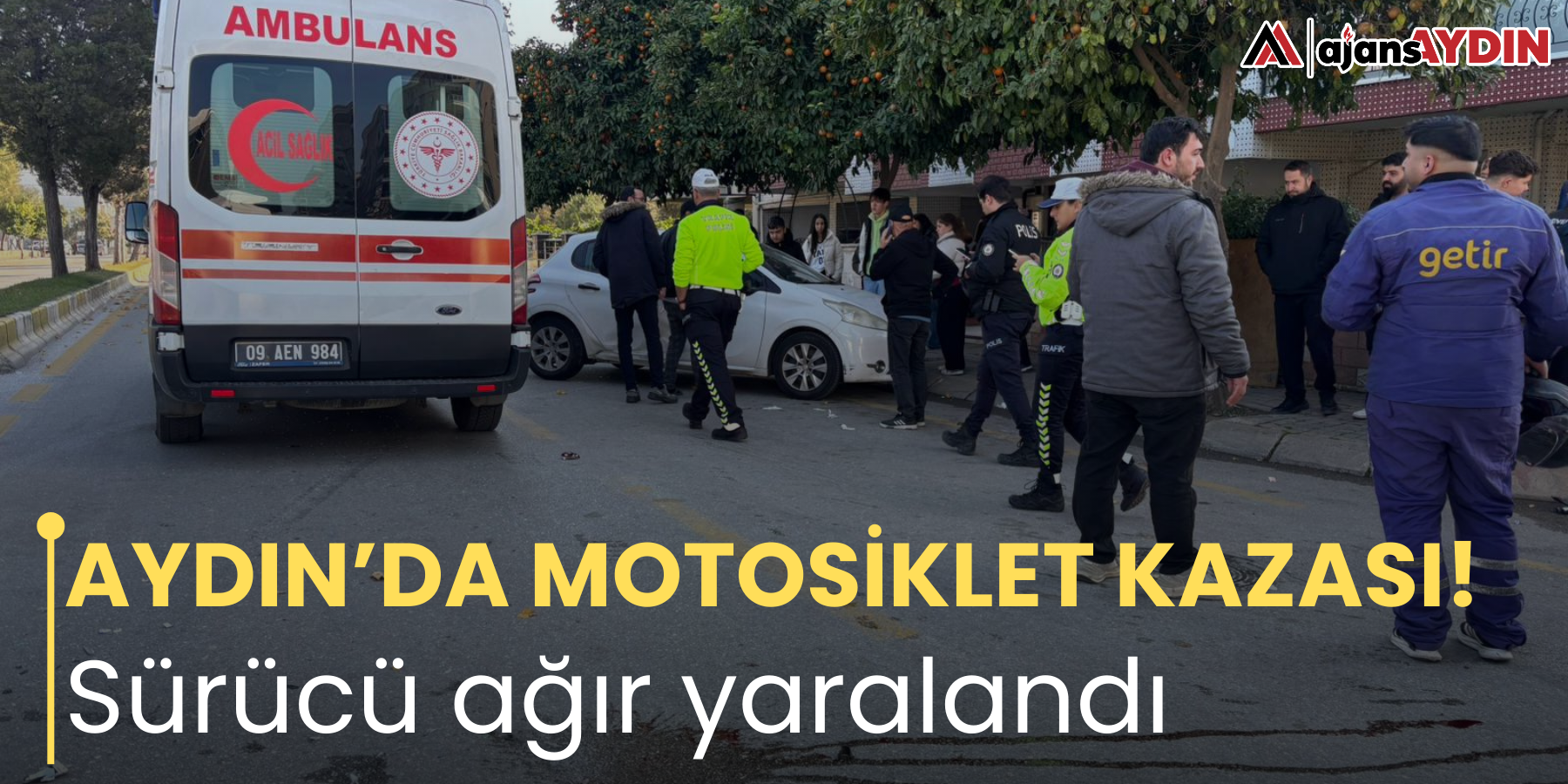 Aydın’da motosiklet kazası! Sürücü ağır yaralandı
