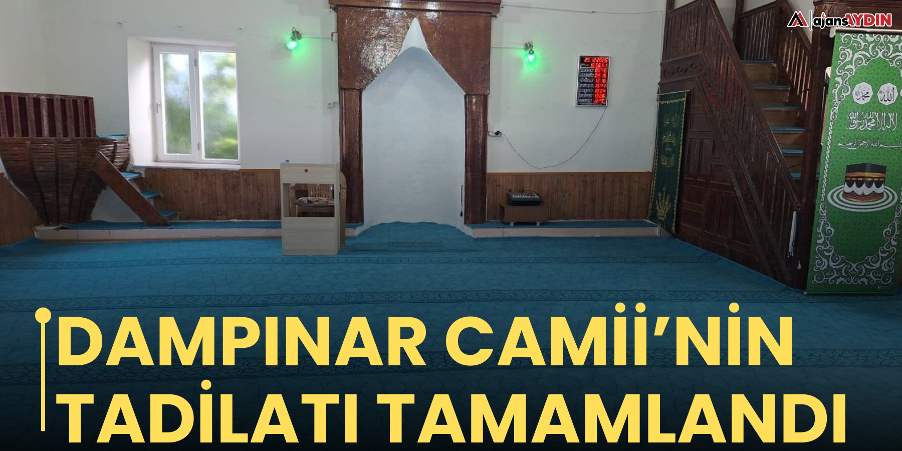Dampınar Camii’nin tadilatı tamamlandı