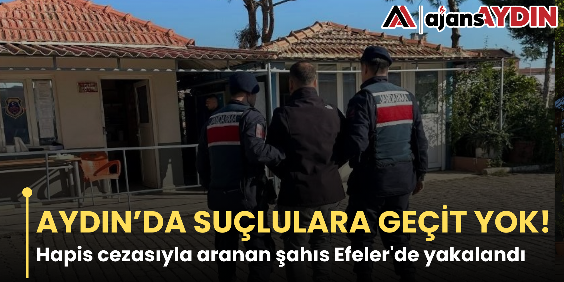 AYDIN’DA SUÇLULARA GEÇİT YOK!  Hapis cezasıyla aranan şahıs Efeler'de yakalandı