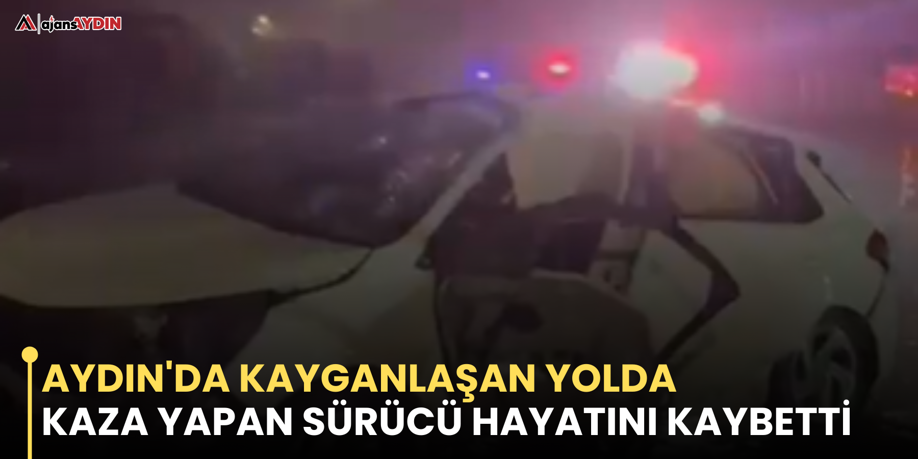 Aydın'da kayganlaşan yolda kaza yapan sürücü hayatını kaybetti