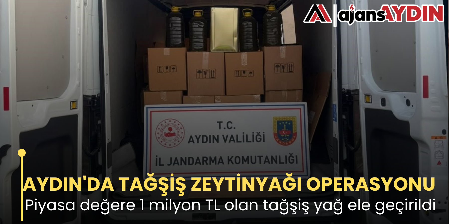 AYDIN'DA TAĞŞİŞ ZEYTİNYAĞI OPERASYONU    Piyasa değere 1 milyon TL olan tağşiş yağ ele geçirildi