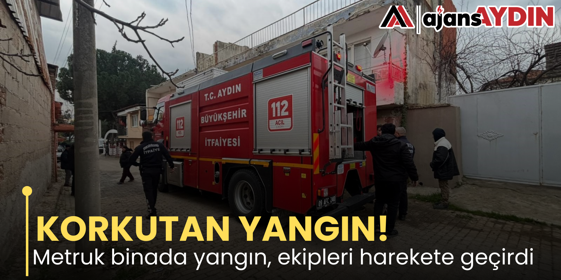 KORKUTAN YANGIN! Metruk binada yangın, ekipleri harekete geçirdi