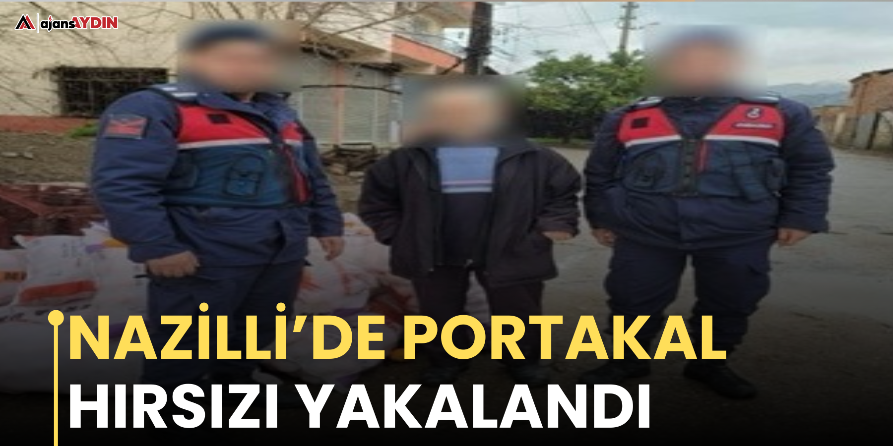 Nazilli’de portakal hırsızı yakalandı