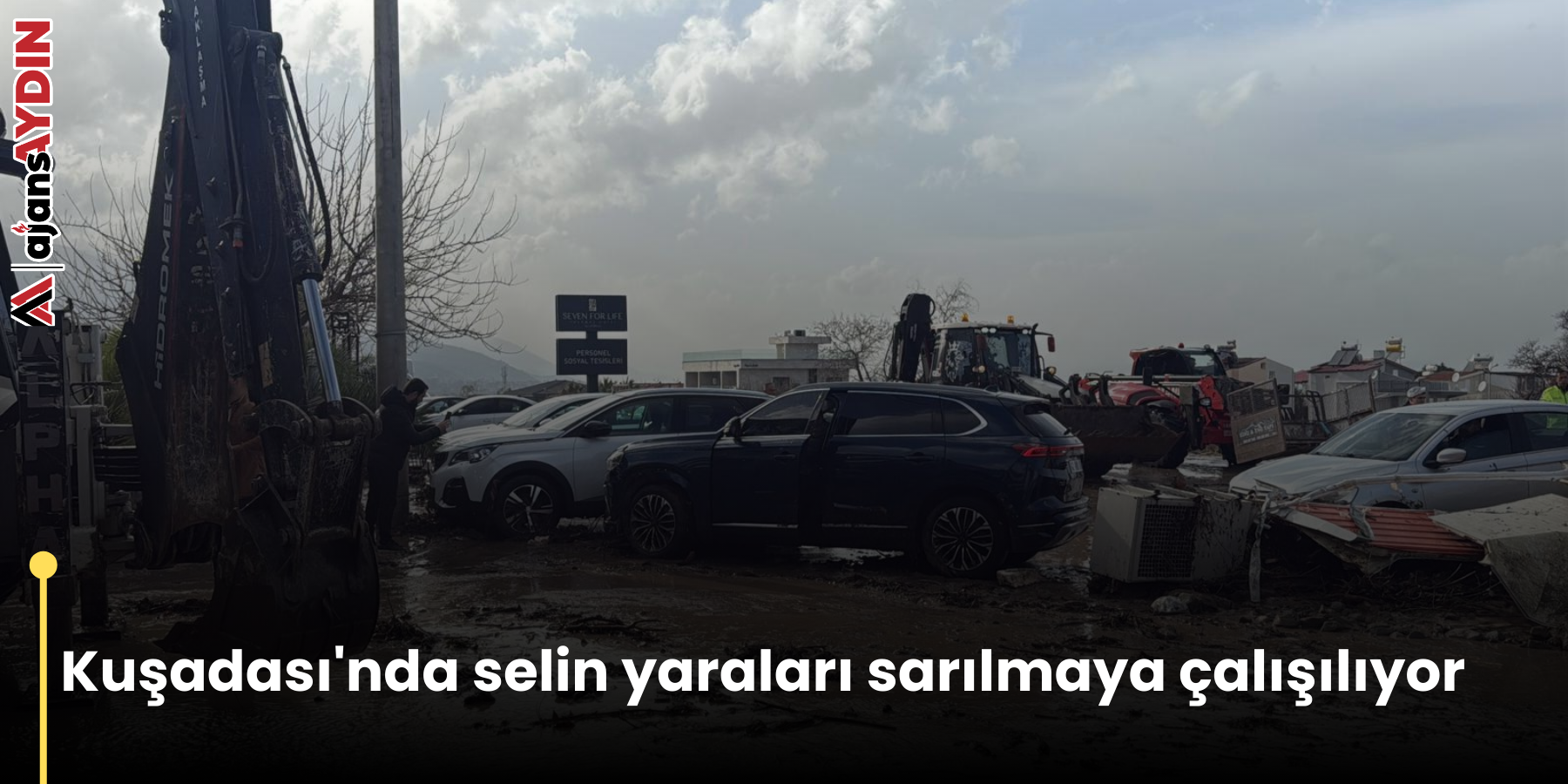 Kuşadası'nda selin yaraları sarılmaya çalışılıyor