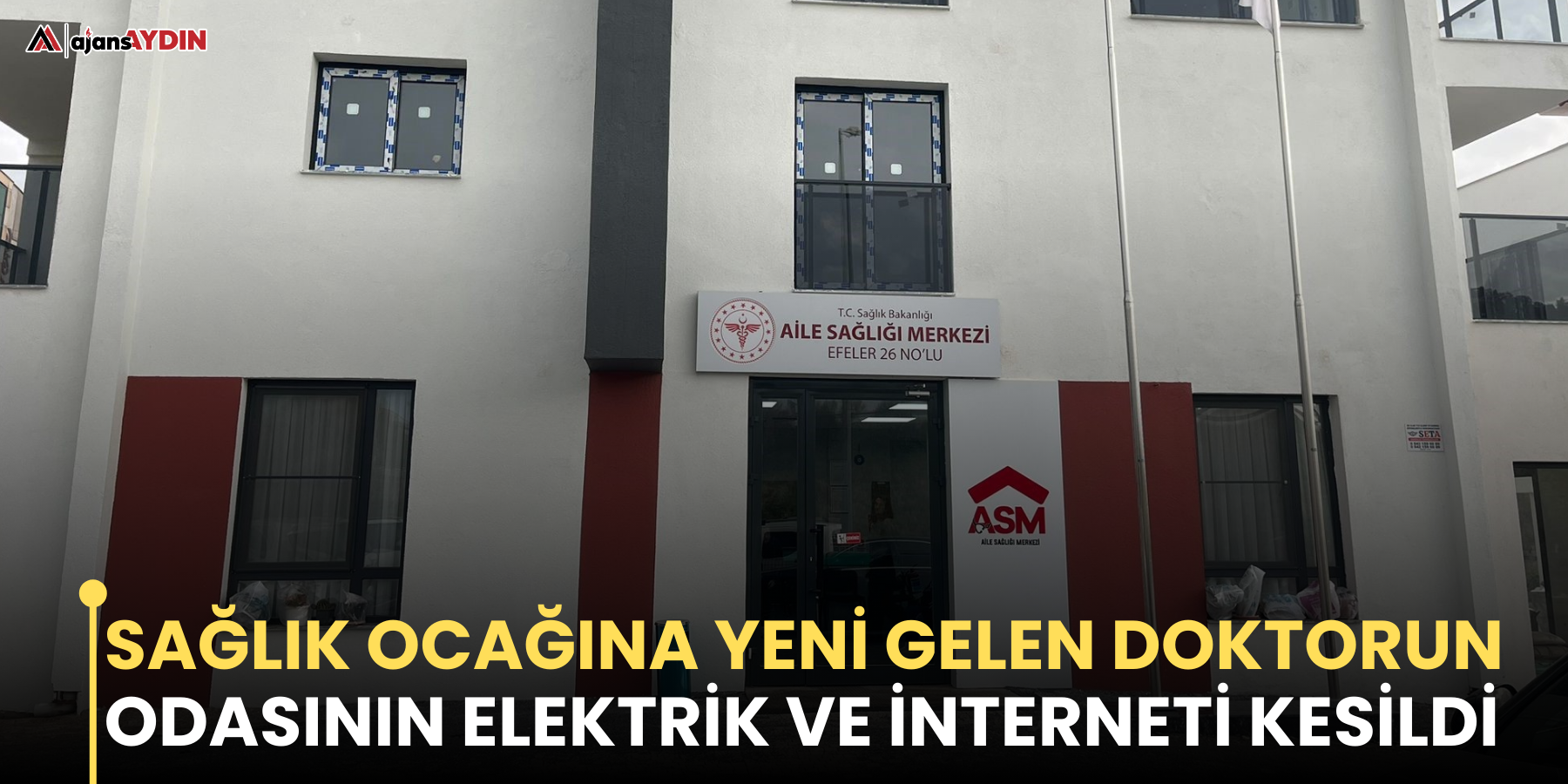 Sağlık ocağına yeni gelen doktorun odasının elektrik ve interneti kesildi