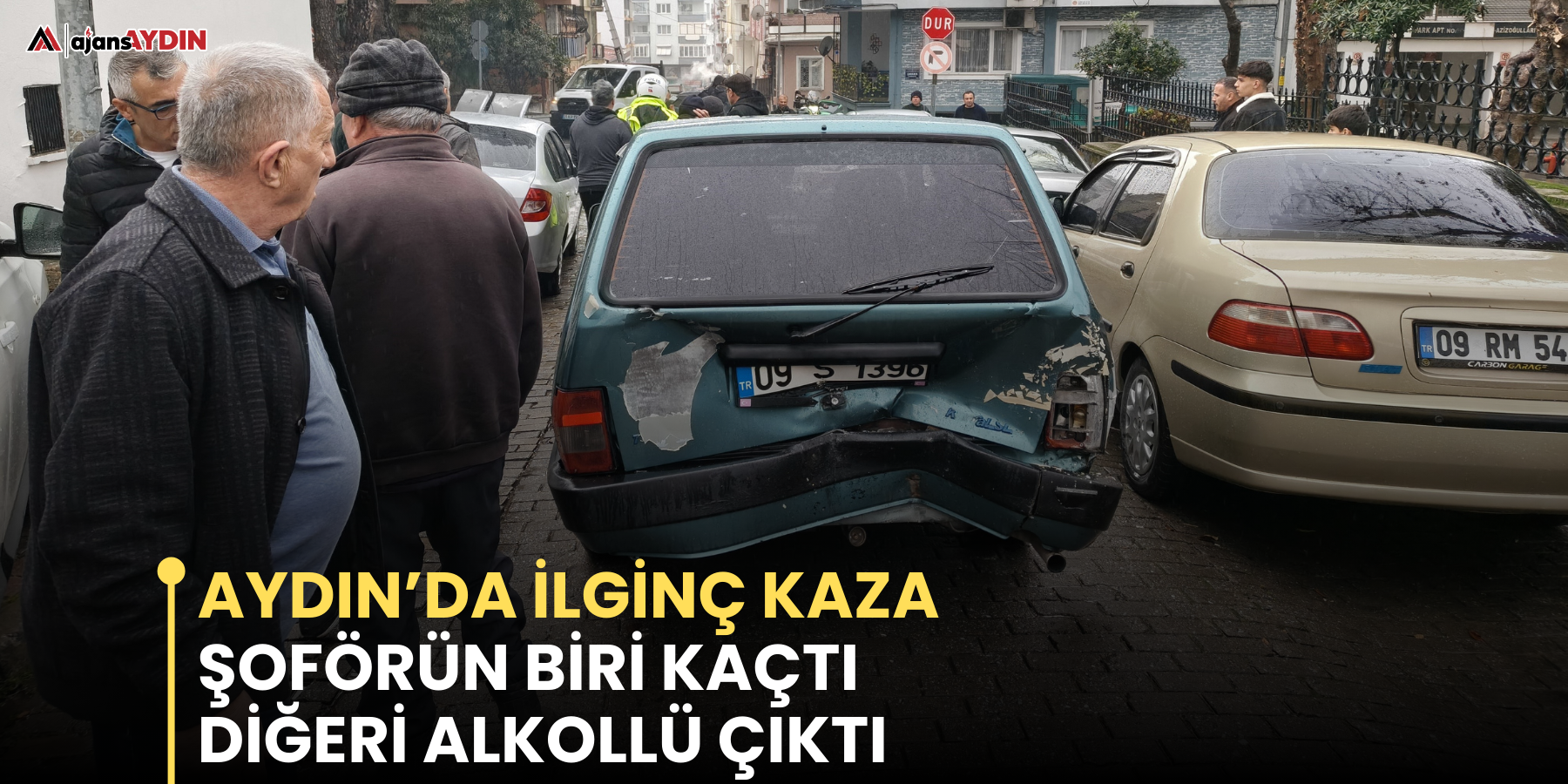 Aydın’da ilginç kaza  Şoförün biri kaçtı, diğeri alkollü çıktı