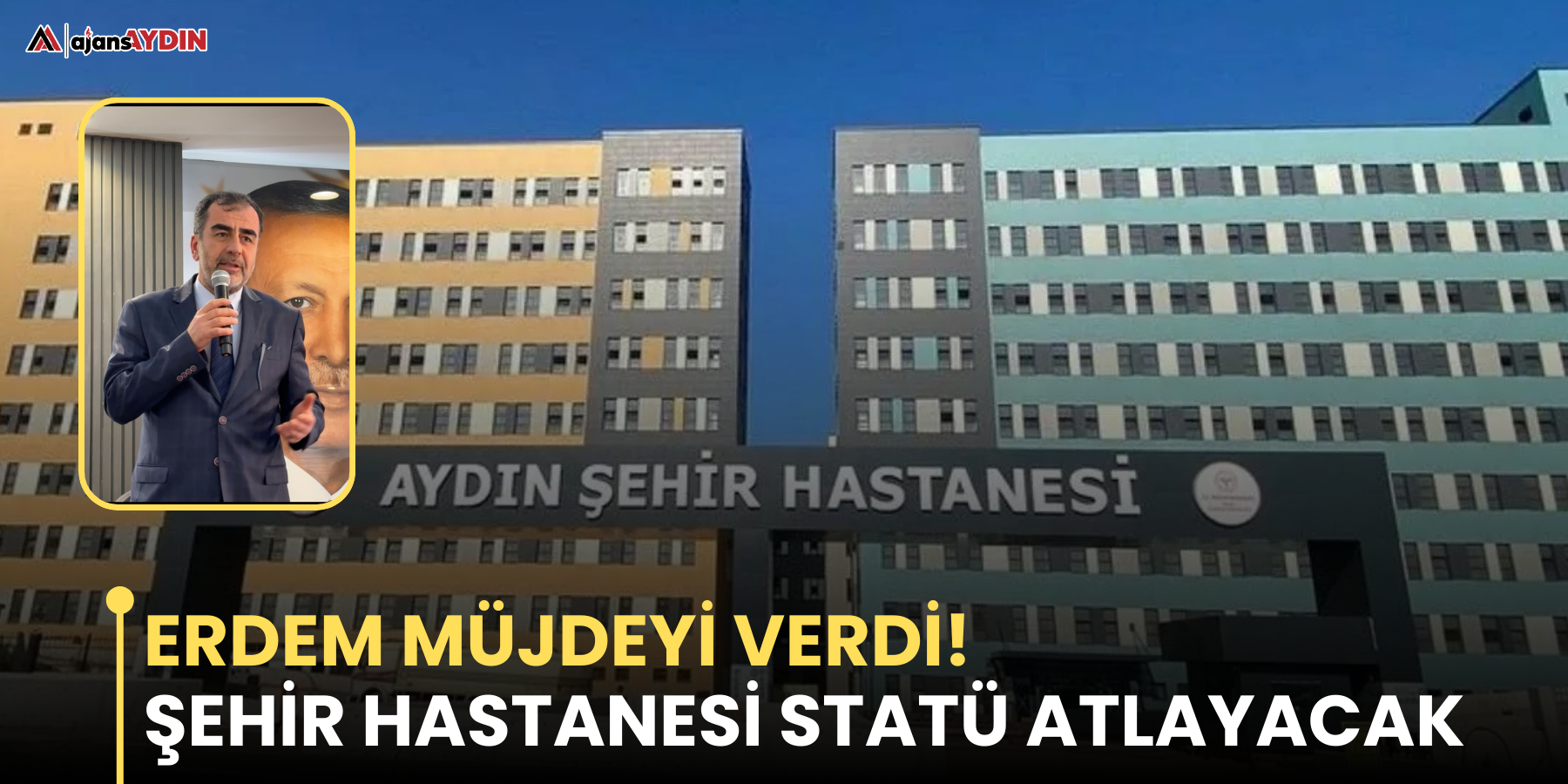 Erdem müjdeyi verdi!  Şehir hastanesi statü atlayacak