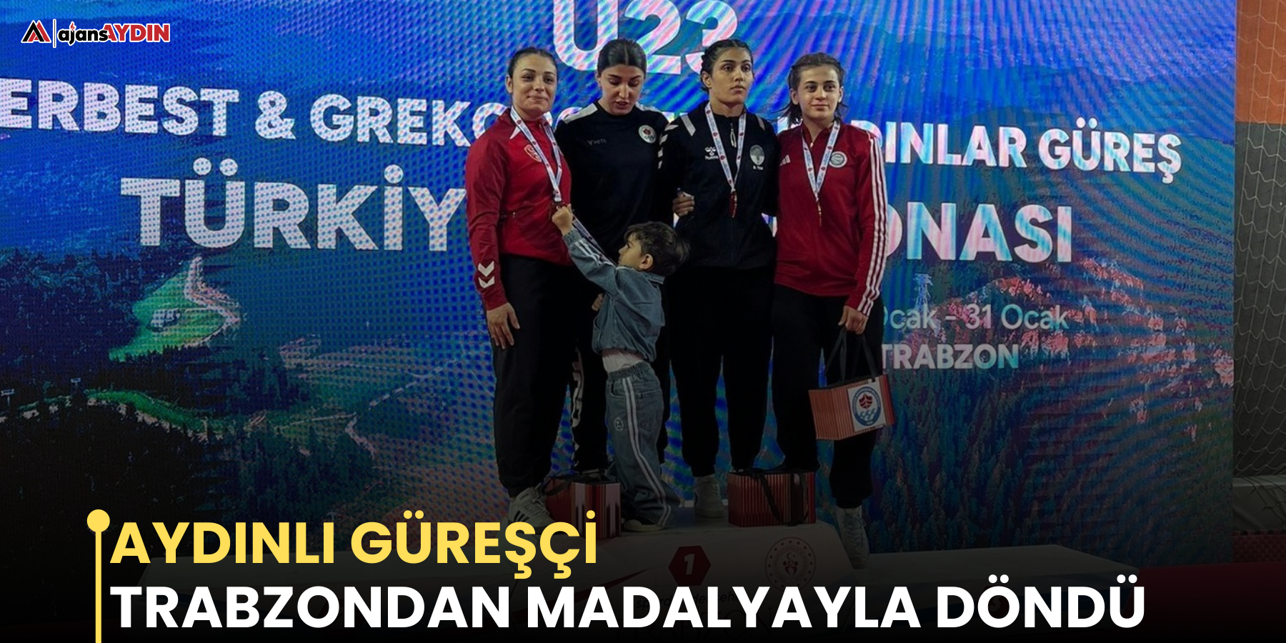 Aydınlı güreşçi, Trabzondan madalyayla döndü