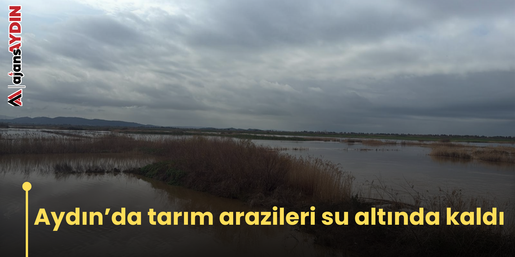 Aydın’da tarım arazileri su altında kaldı