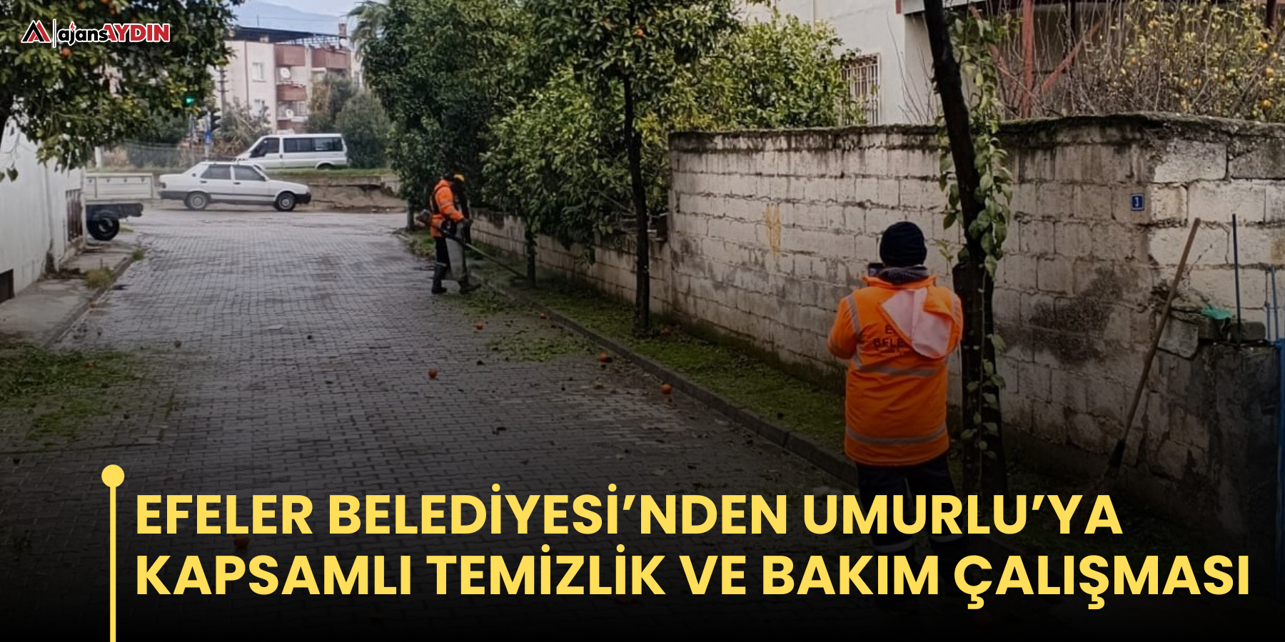 Efeler Belediyesi’nden Umurlu’ya  Kapsamlı Temizlik Ve Bakım Çalışması