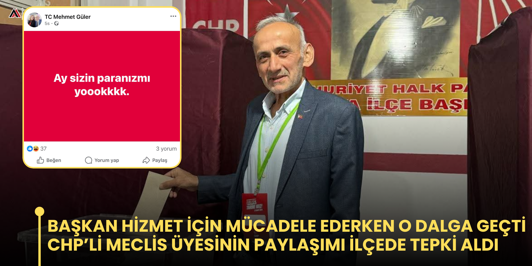 Başkan hizmet için mücadele ederken o dalga geçti