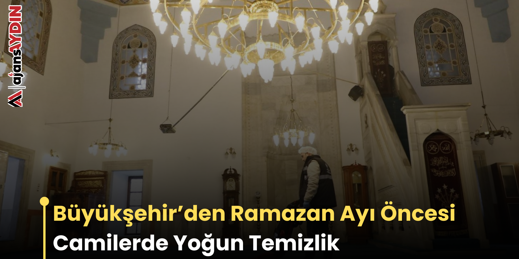 Büyükşehir’den Ramazan Ayı Öncesi Camilerde Yoğun Temizlik