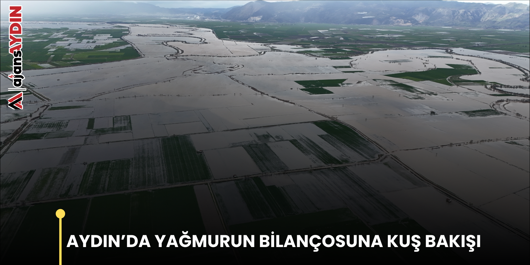 AYDIN’DA YAĞMURUN BİLANÇOSUNA KUŞ BAKIŞI
