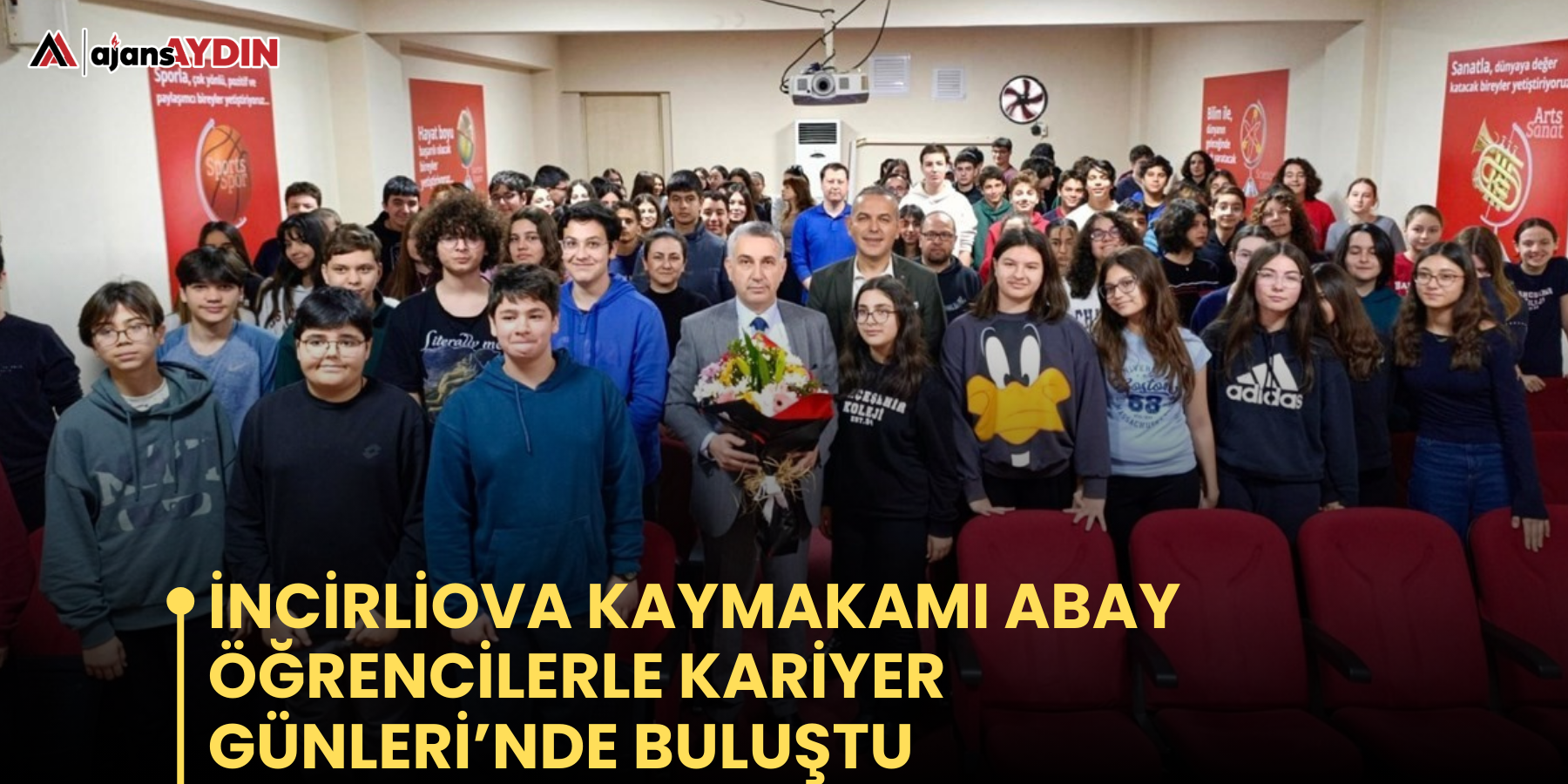 İncirliova Kaymakamı Abay, öğrencilerle Kariyer Günleri’nde buluştu