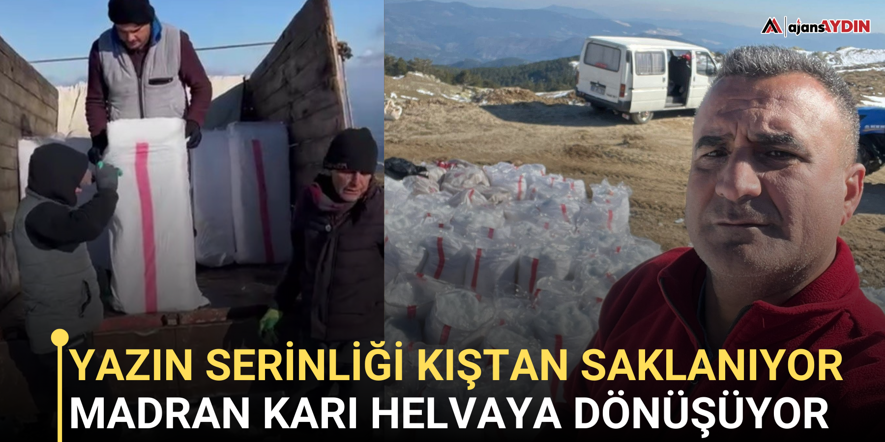 Yazın Serinliği Kıştan Saklanıyor: Madran Karı Helvaya Dönüşüyor