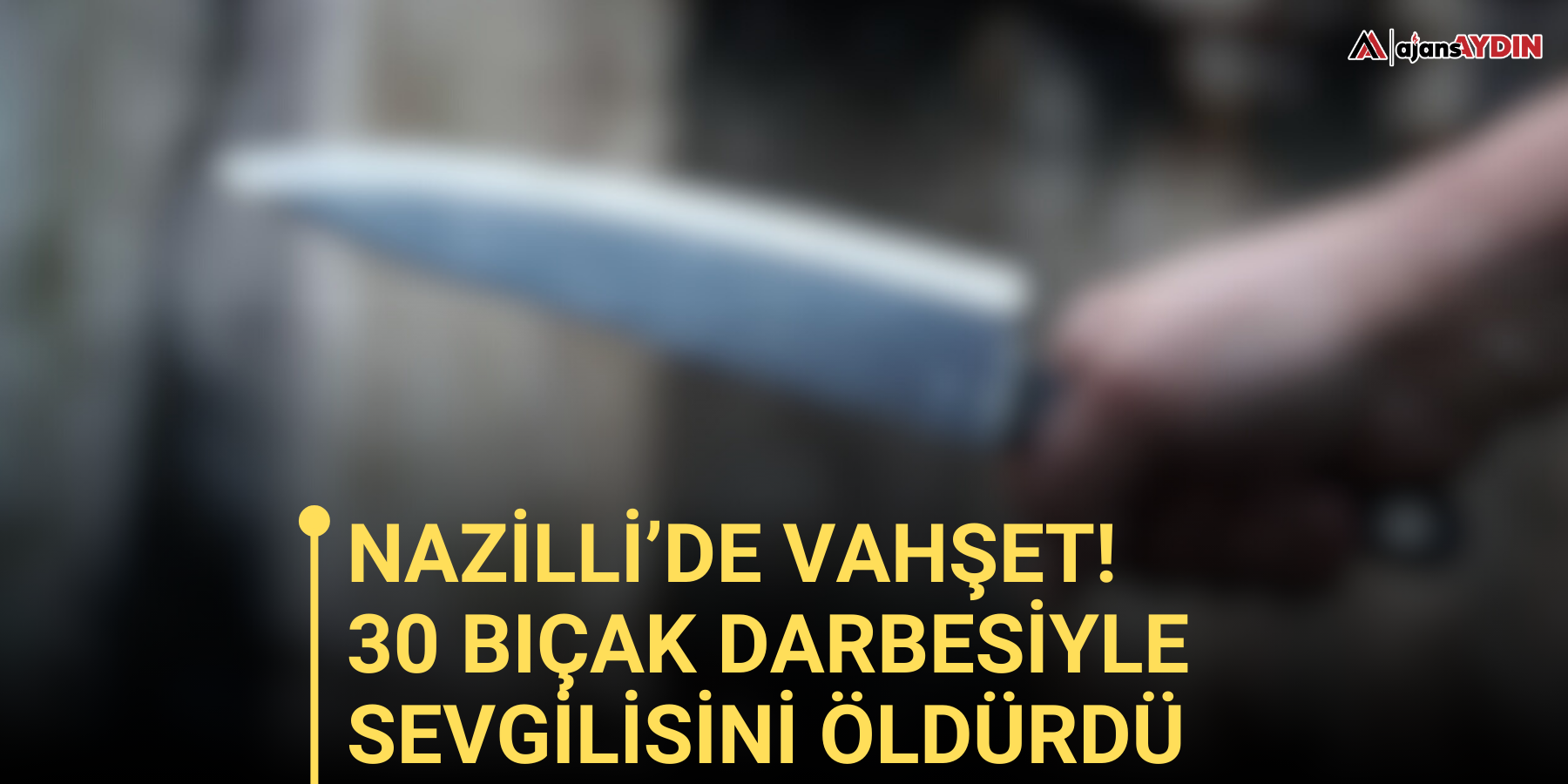 Nazilli’de vahşet!  30 bıçak darbesiyle sevgilisini öldürdü