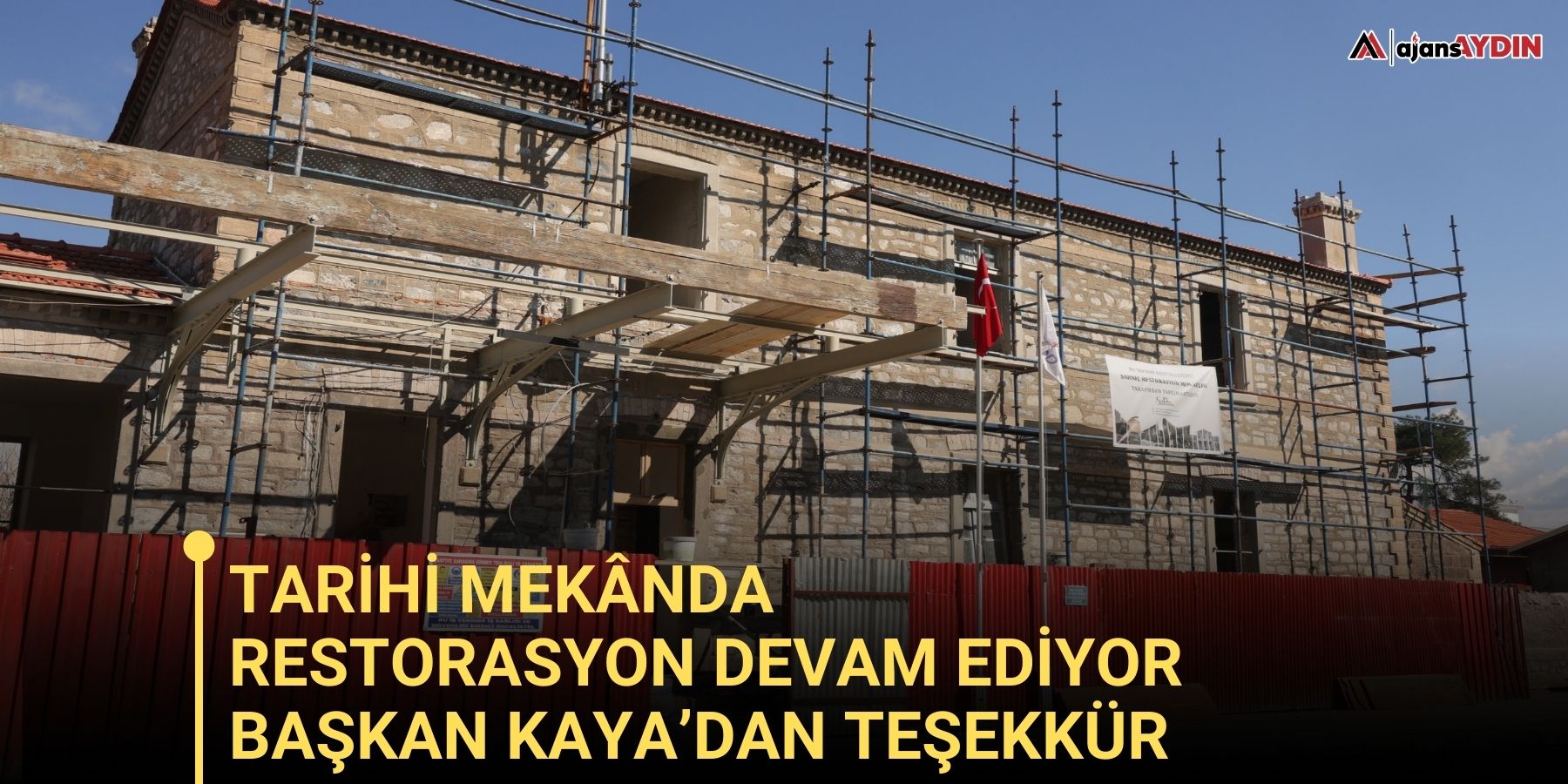 Tarihi Mekânda Restorasyon Devam Ediyor: Başkan Kaya’dan Teşekkür