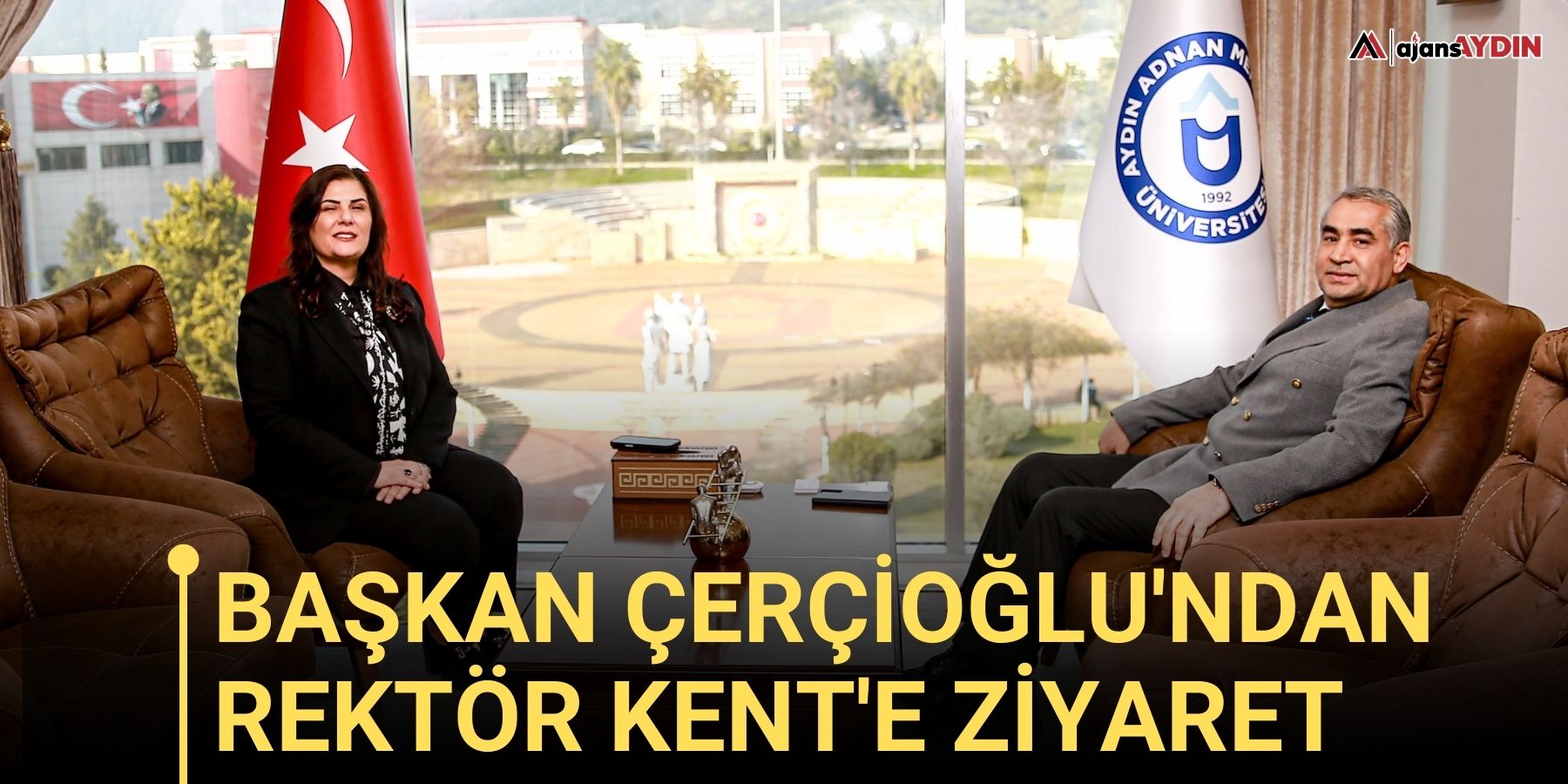 Başkan Çerçioğlu'ndan Rektör Kent'e ziyaret