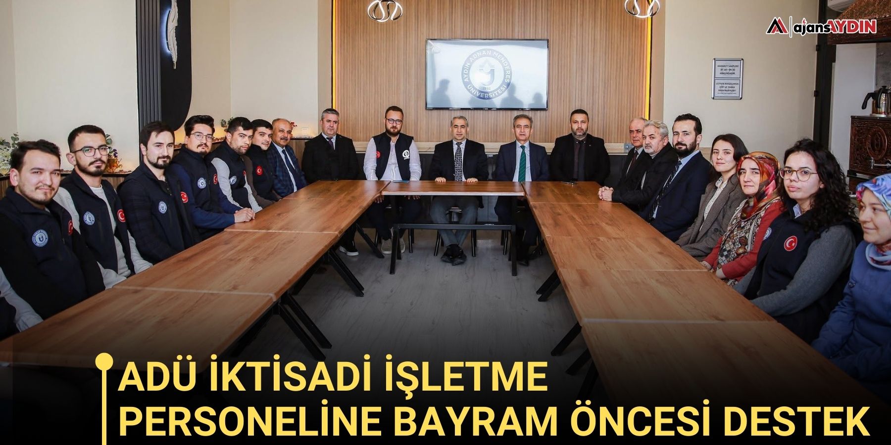 ADÜ İktisadi İşletme Personeline bayram öncesi destek