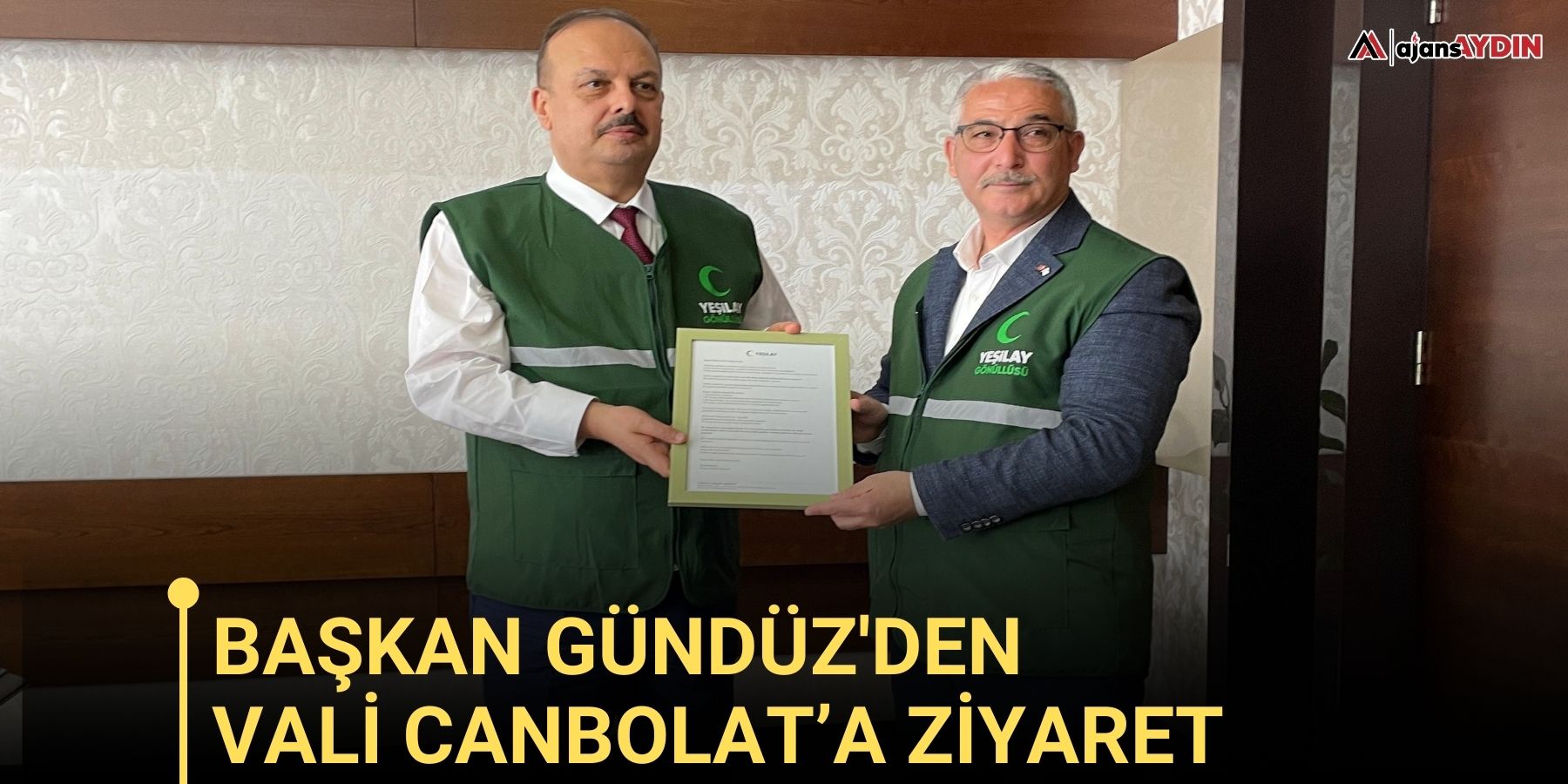 Başkan Gündüz'den, Vali Canbolat’a ziyaret