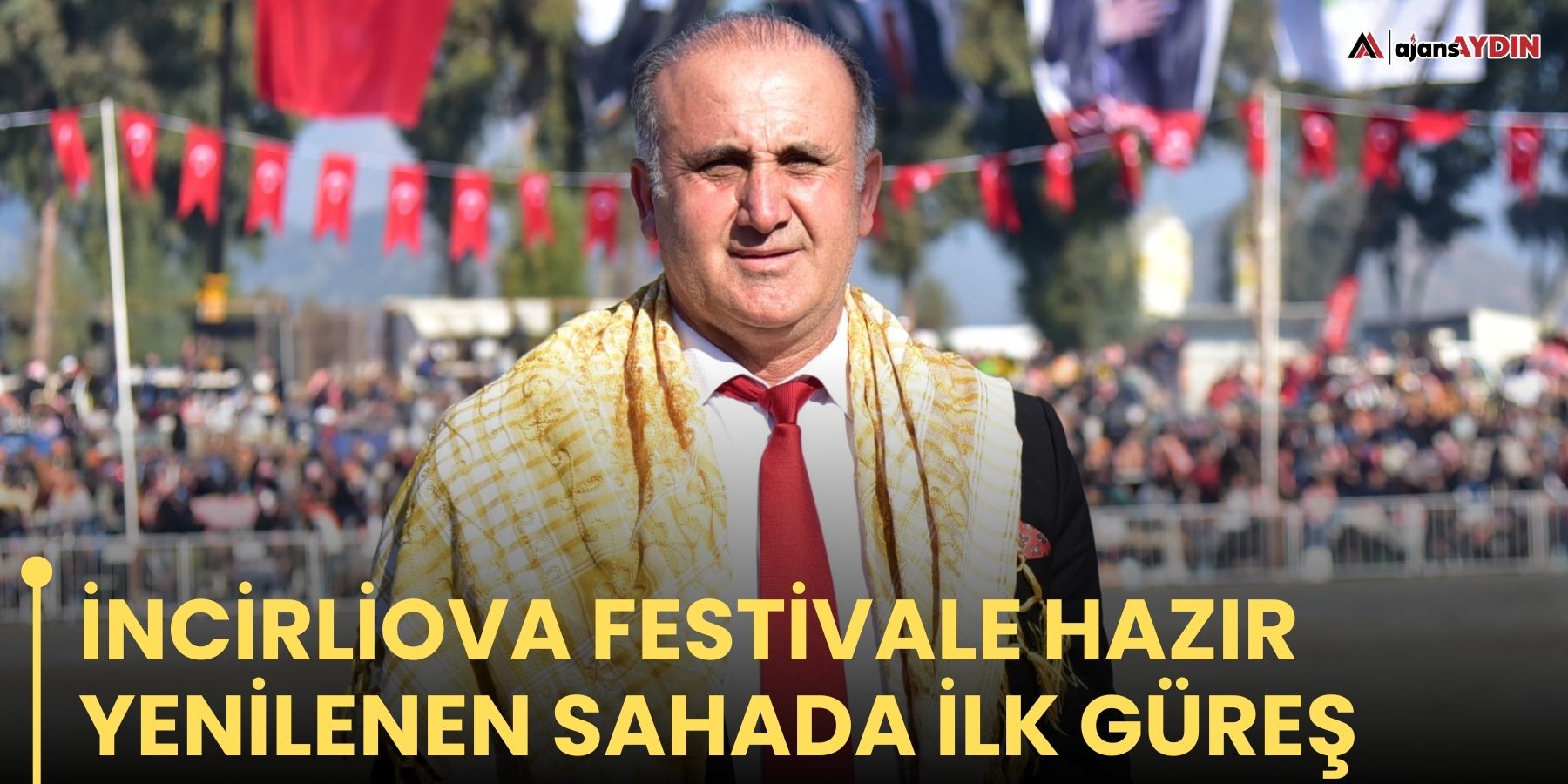 İncirliova Festivale Hazır Yenilenen Sahada İlk Güreş