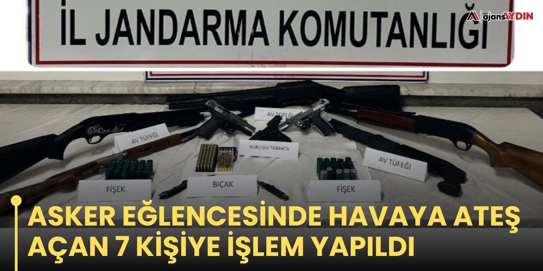 Asker eğlencesinde havaya ateş açan 7 kişiye işlem yapıldı