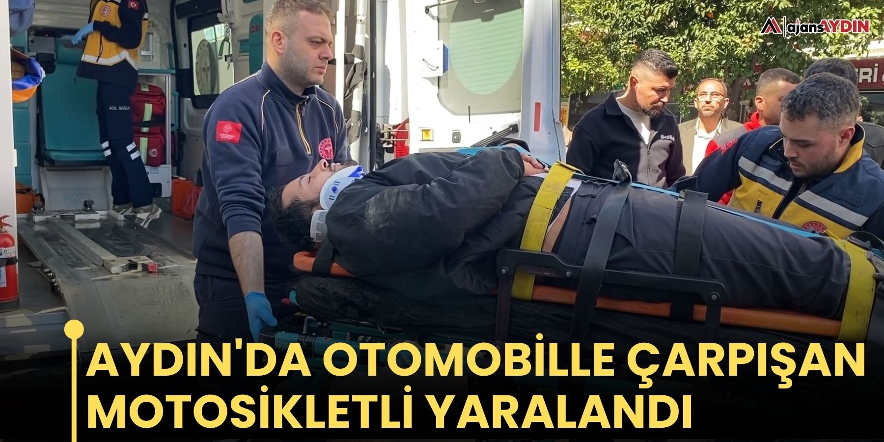 Aydın'da otomobille çarpışan motosikletli yaralandı