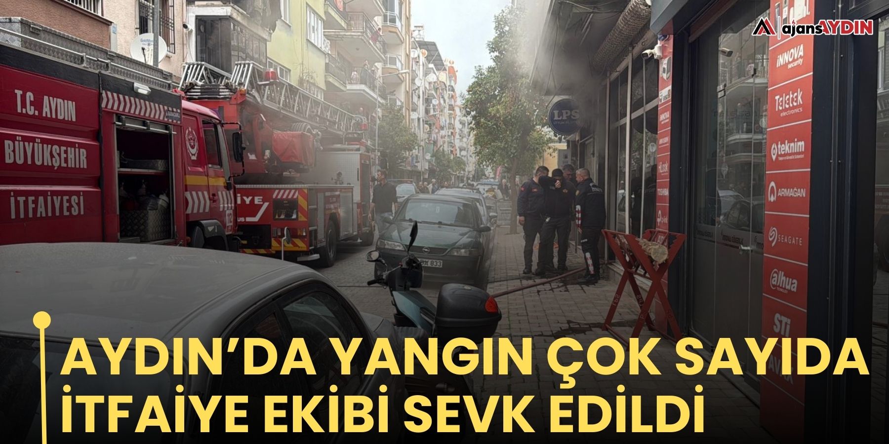 Aydın’da yangın çok sayıda itfaiye ekibi sevk edildi
