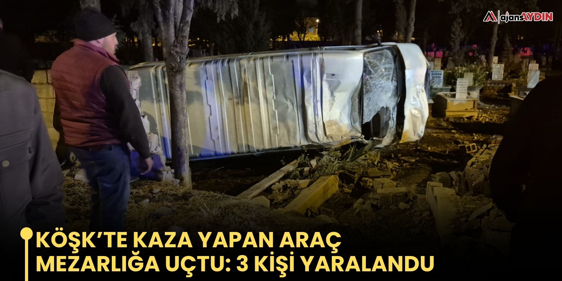 Aydın'da meydana gelen kazada 3 kişi yaralandı