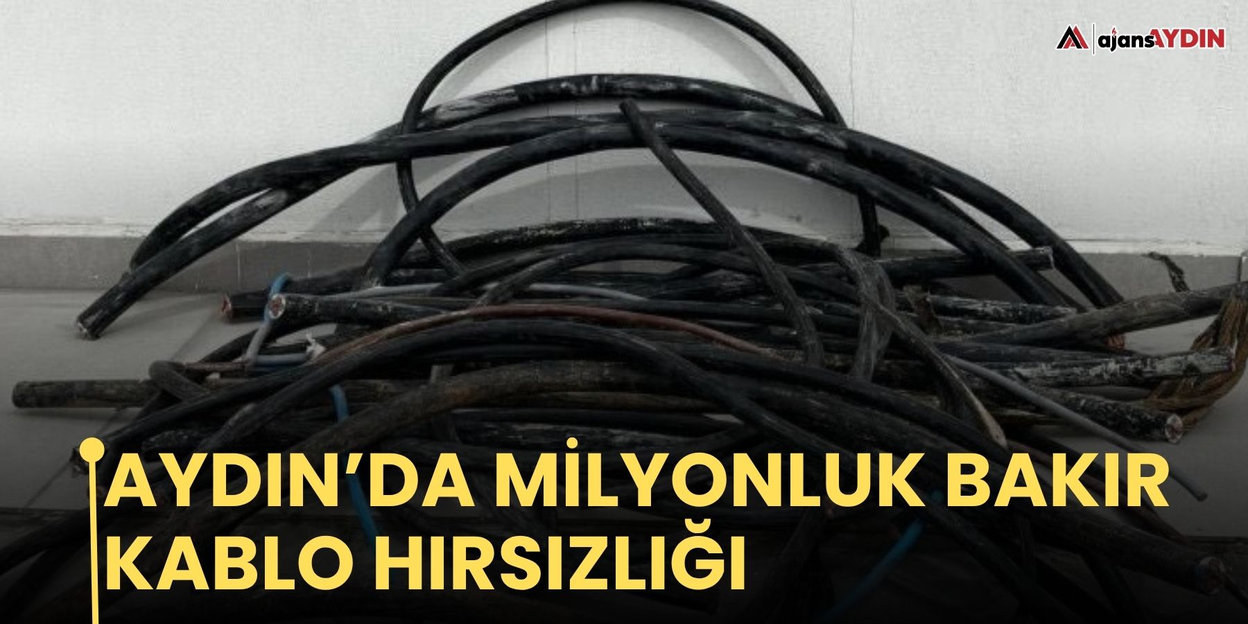 Aydın’da milyonluk bakır kablo hırsızlığı