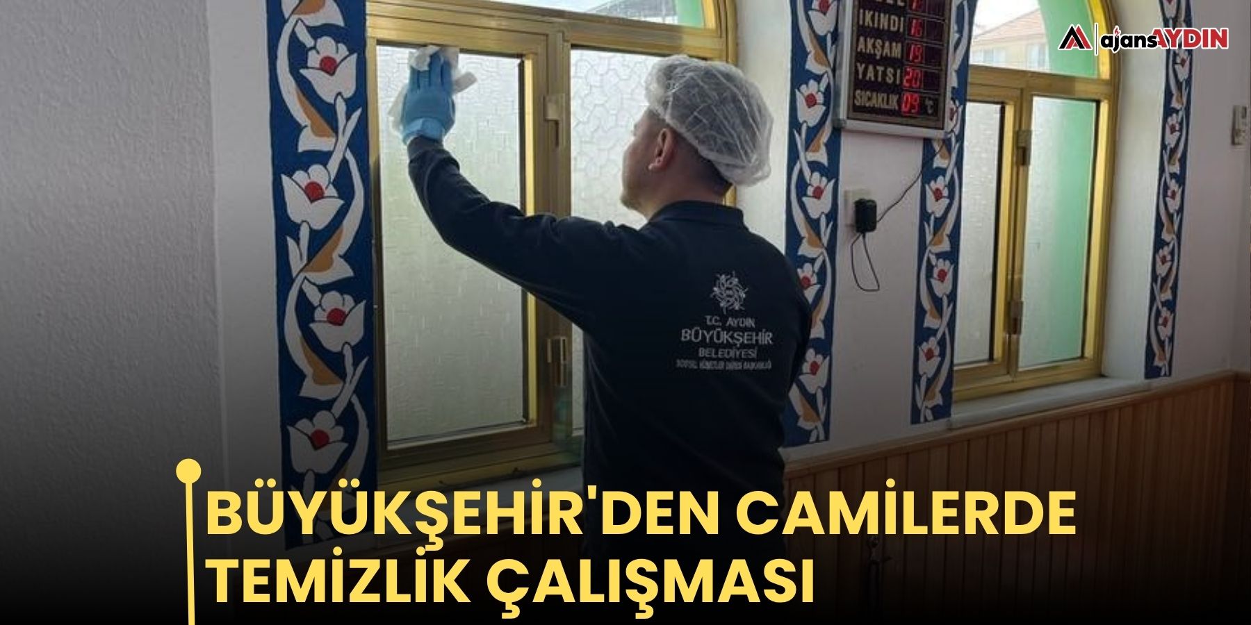 Büyükşehir'den camilerde temizlik çalışması
