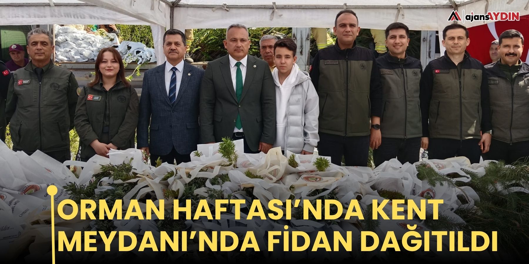 Orman Haftası’nda  Kent Meydanı’nda Fidan Dağıtıldı