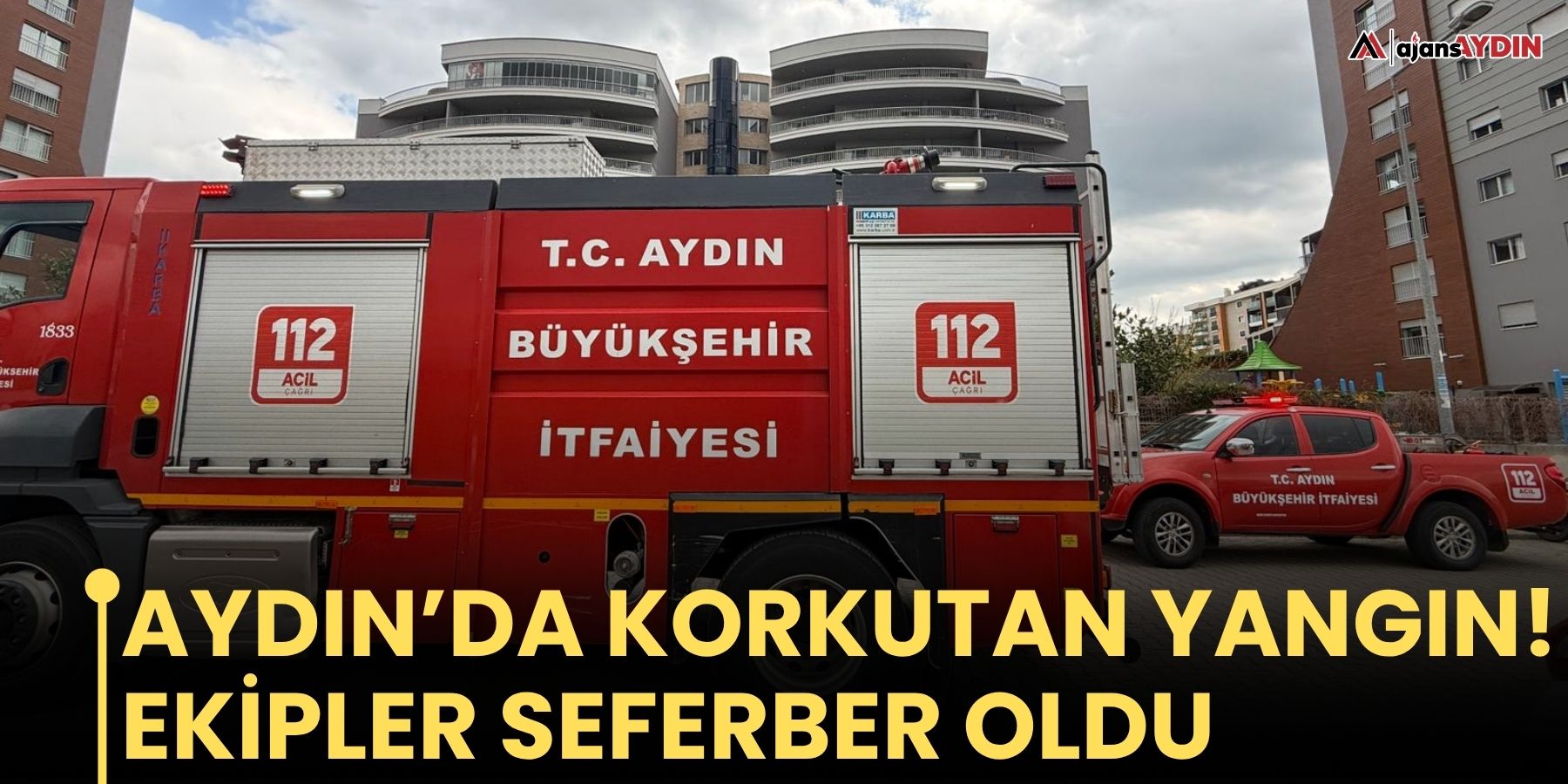 Aydın’da korkutan yangın!  Ekipler seferber oldu