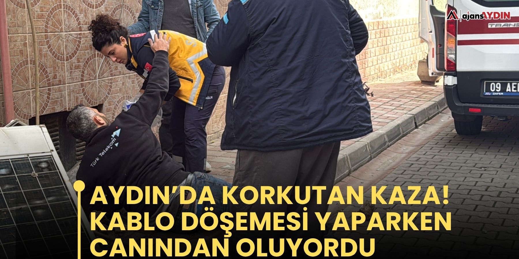 Aydın’da yüksekten düşen işçi yaralandı