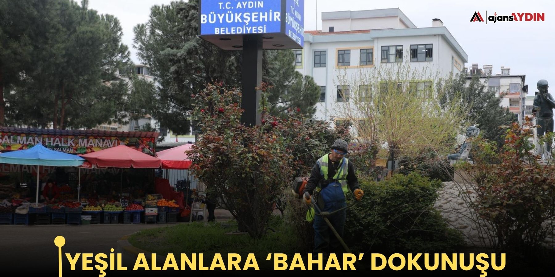 Yeşil alanlara ‘bahar’ dokunuşu