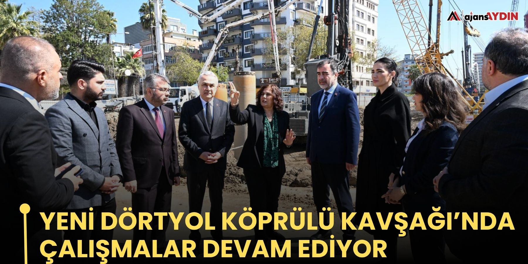 Yeni Dörtyol Köprülü Kavşağı’nda Çalışmalar Devam Ediyor