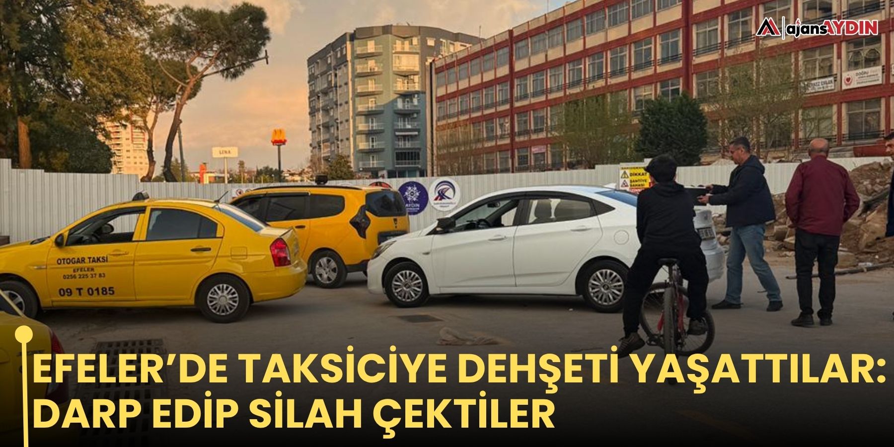 Efeler’de Taksiciye Dehşeti Yaşattılar: Darp Edip Silah Çektiler