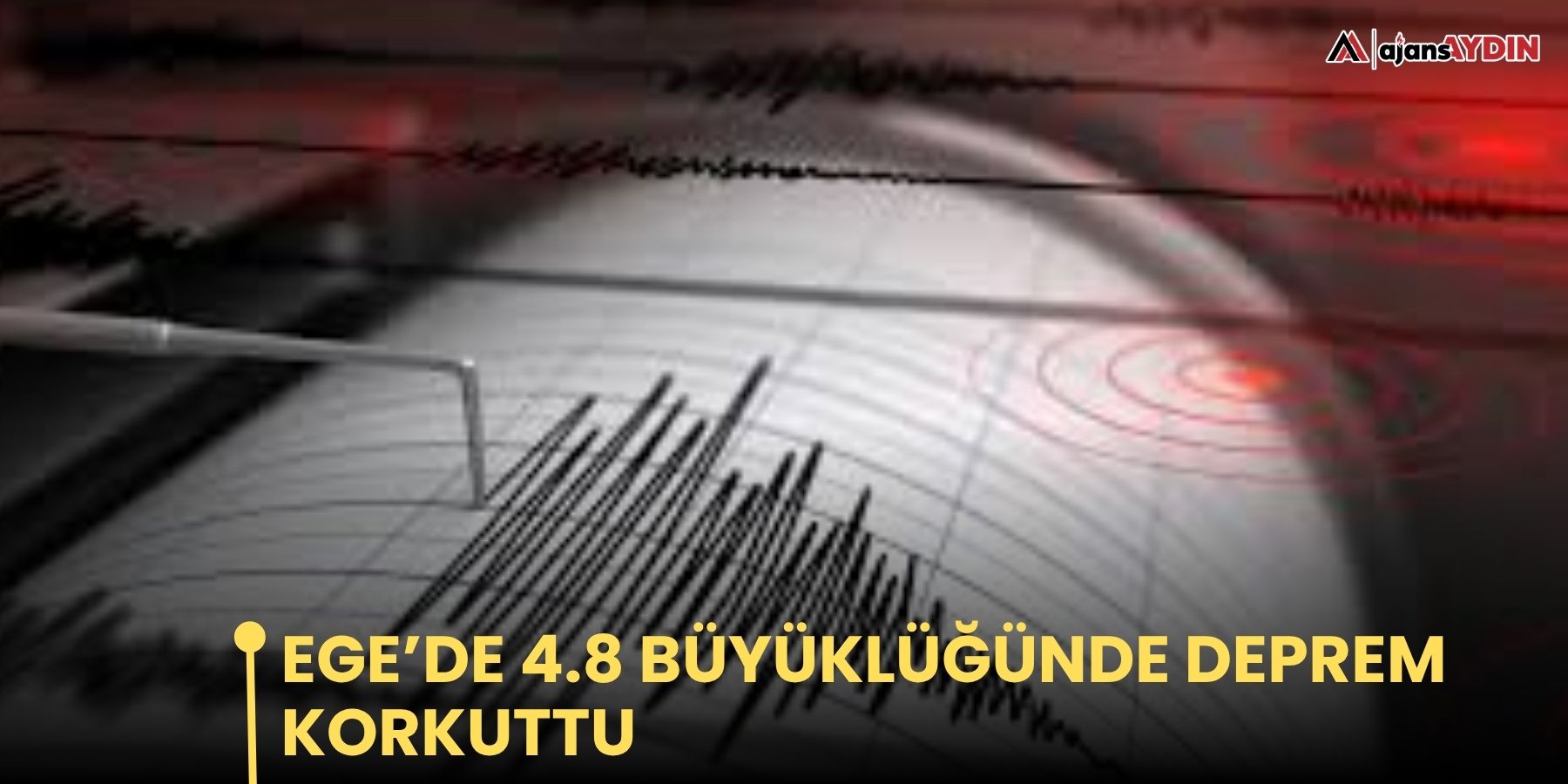 Ege’de 4.8 büyüklüğünde deprem korkuttu