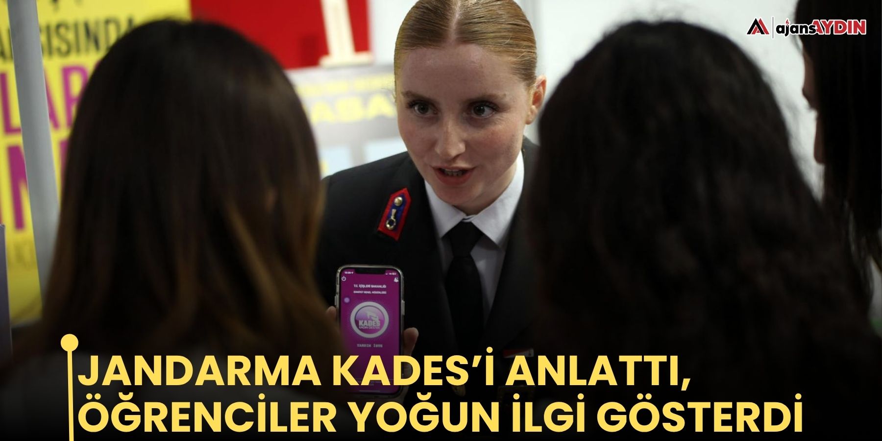 Jandarma KADES’i Anlattı, Öğrenciler Yoğun İlgi Gösterdi