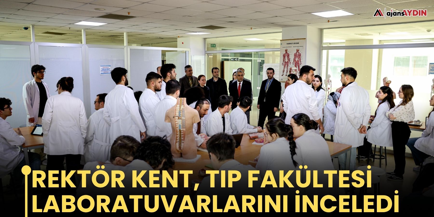 Rektör Kent, Tıp Fakültesi Laboratuvarlarını İnceledi