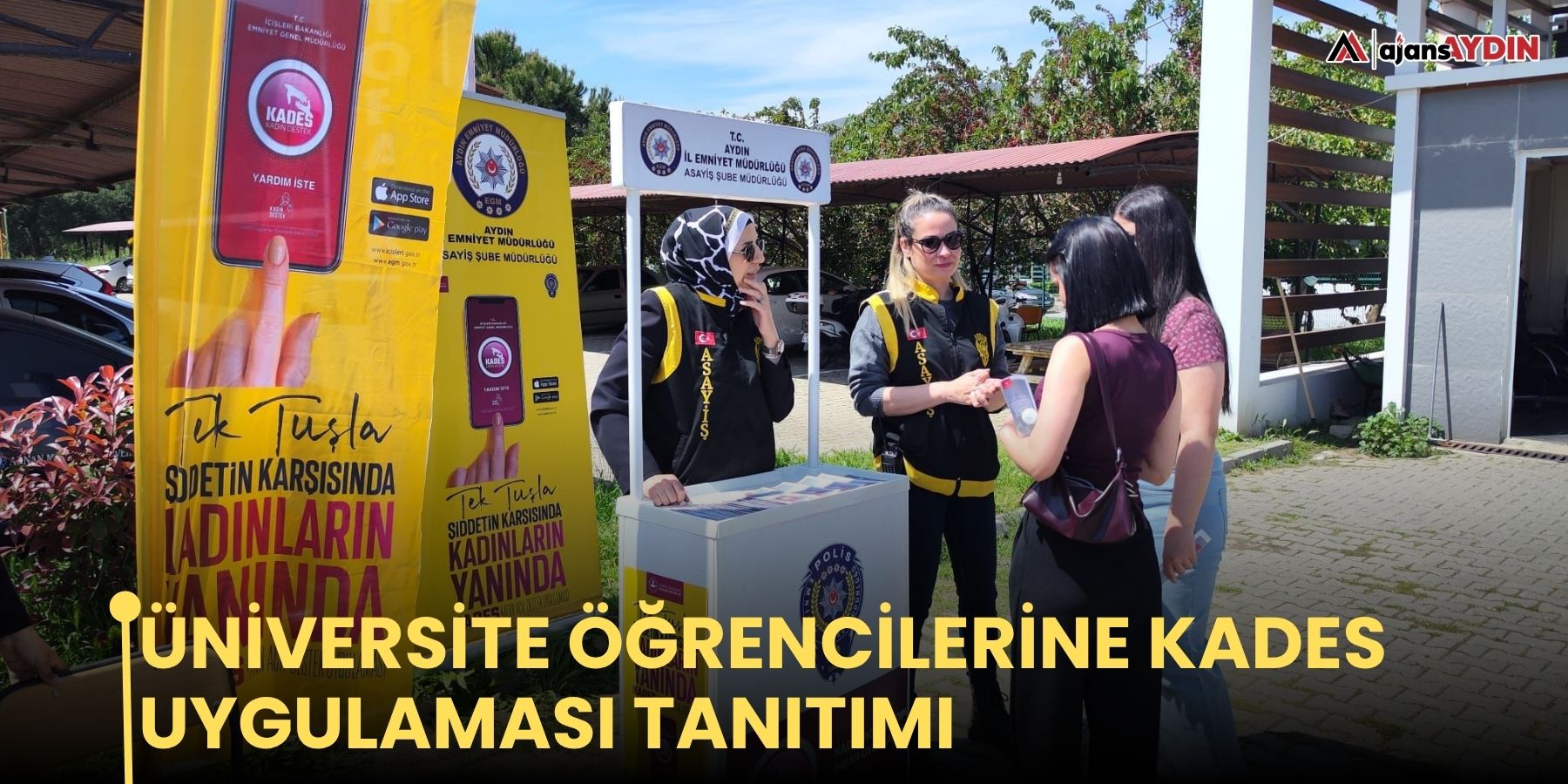 Üniversite öğrencilerine KADES uygulaması tanıtımı