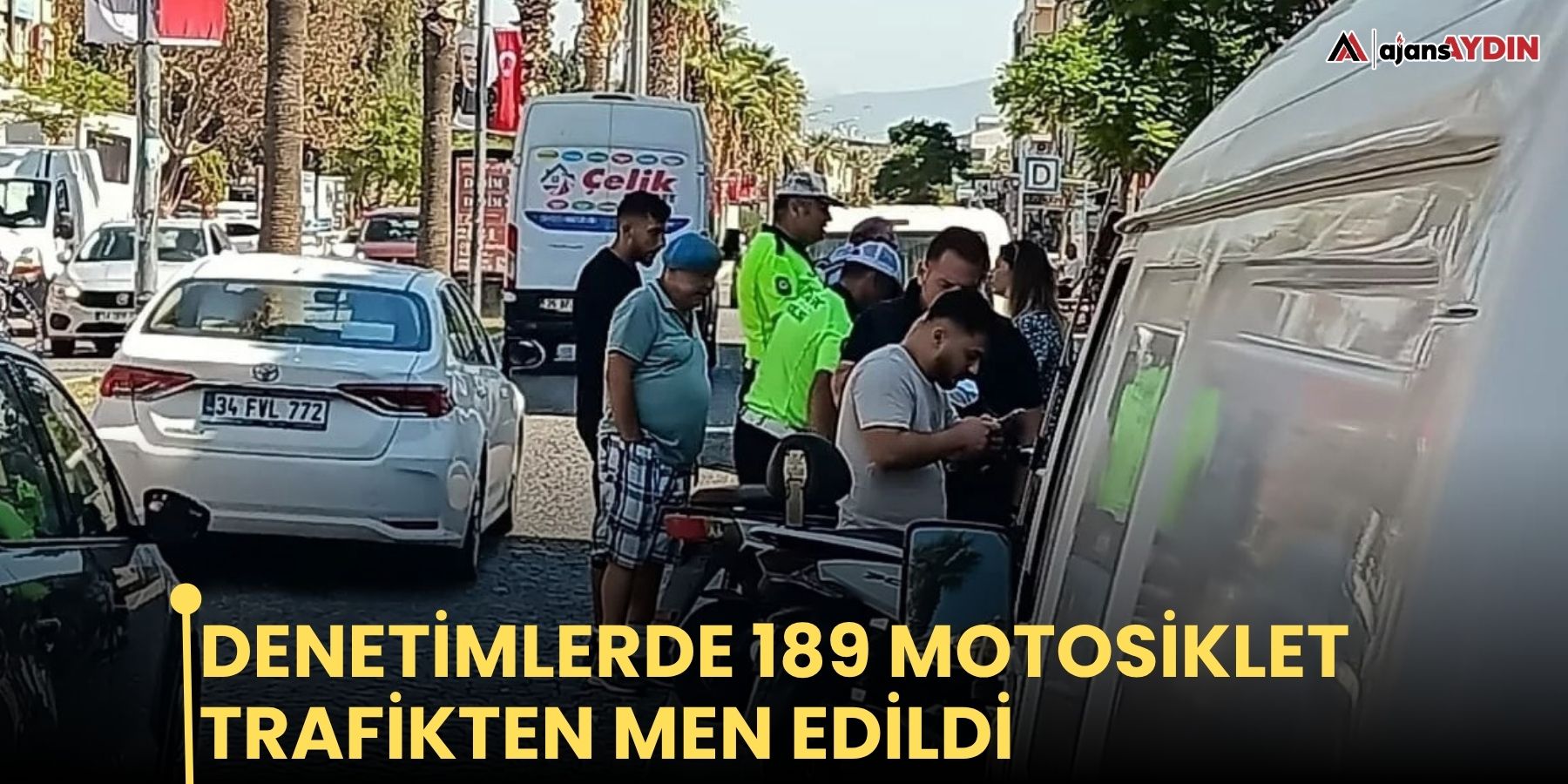 Denetimlerde 189 motosiklet trafikten men edildi