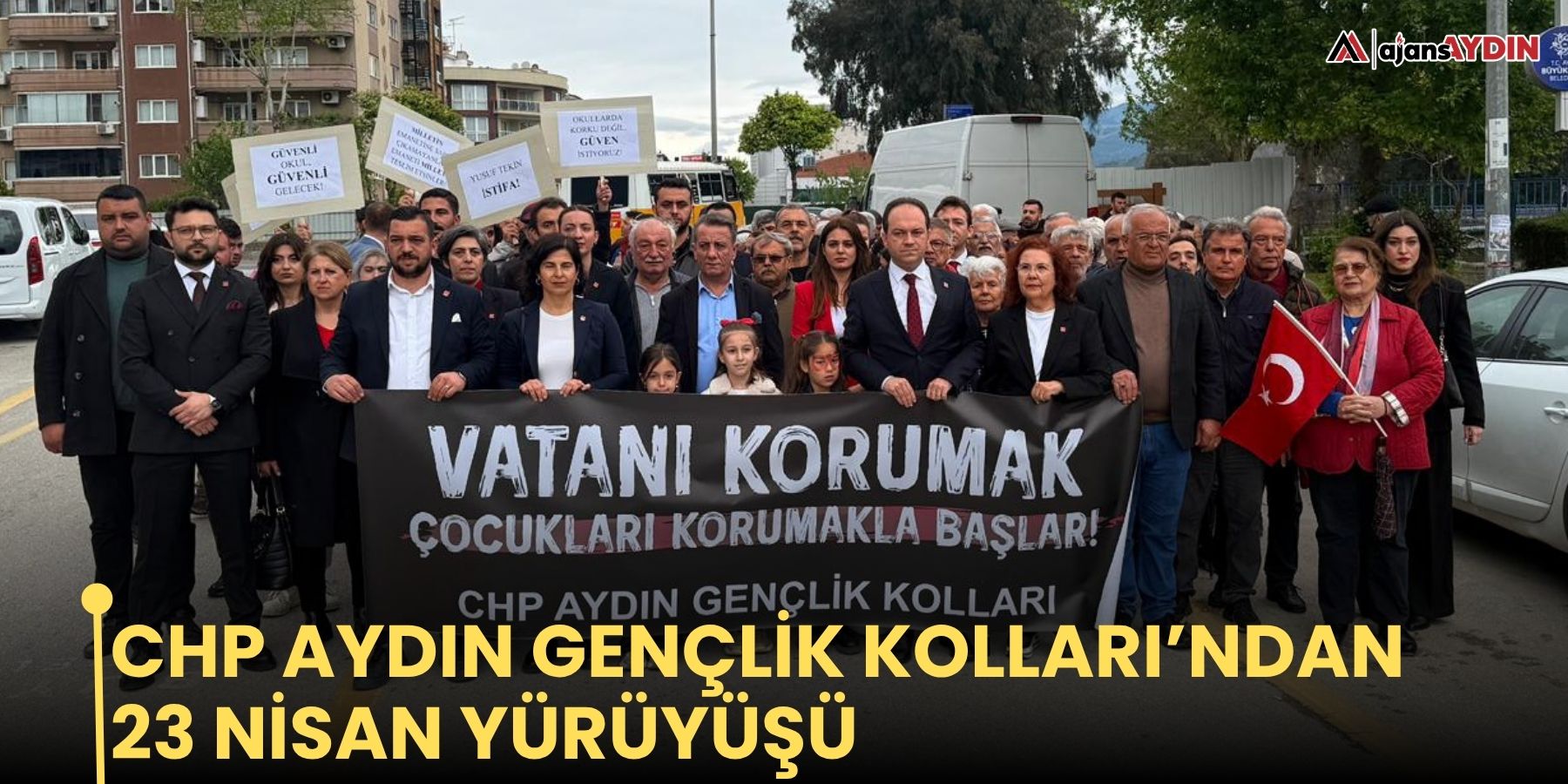CHP Aydın Gençlik Kolları’ndan 23 Nisan yürüyüşü