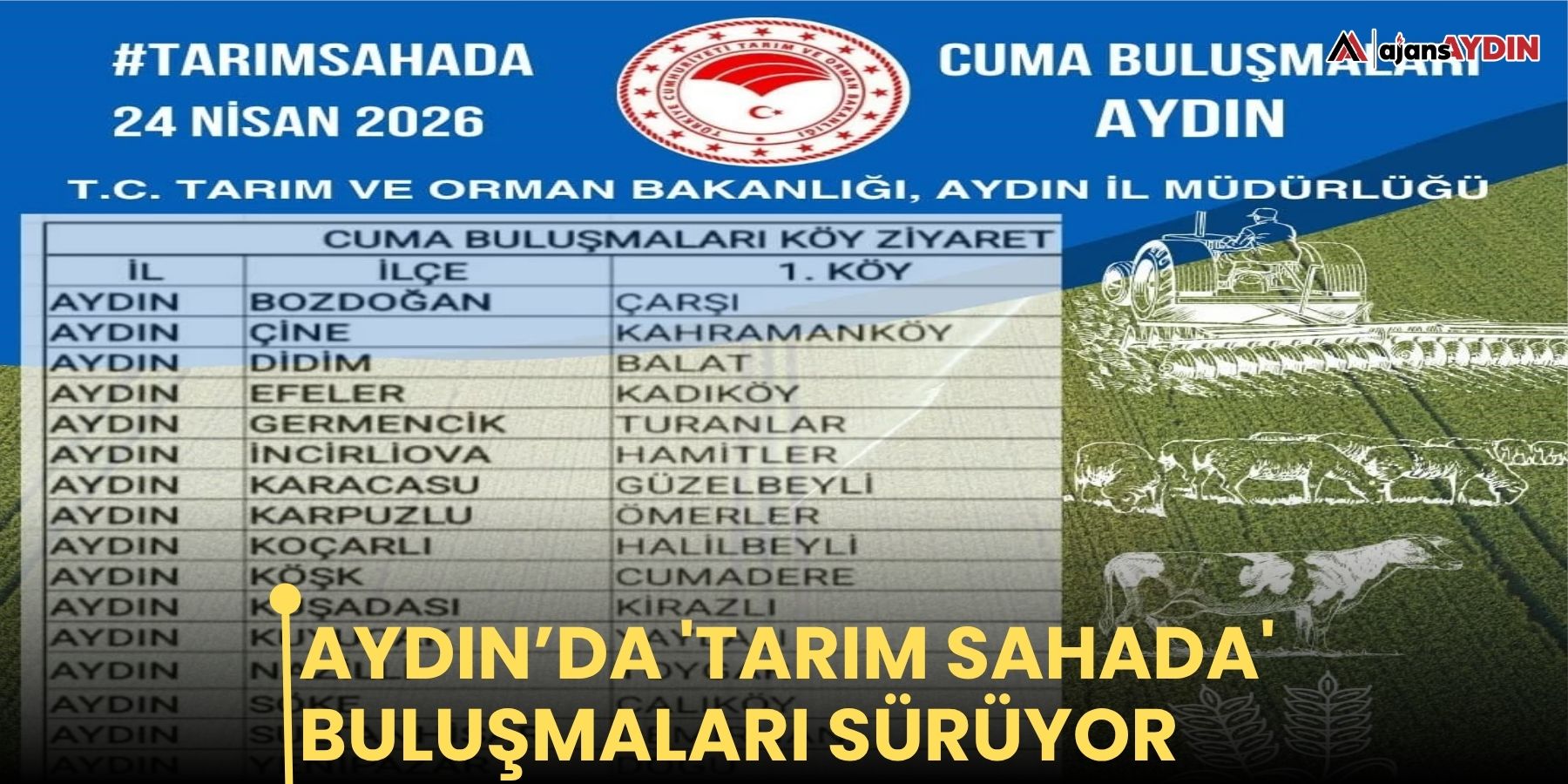 Aydın’da 'Tarım Sahada' buluşmaları sürüyor